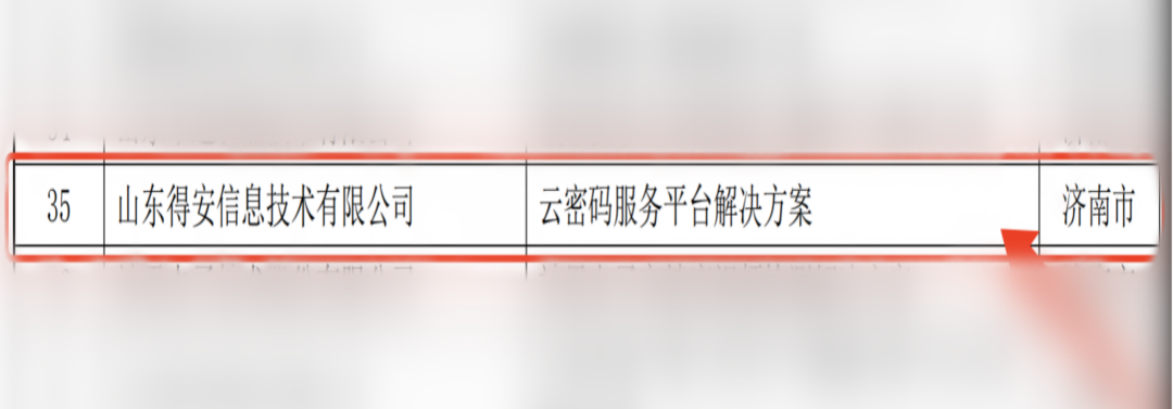 慶祝得(de)安入選《2022年(nián)度山(shān)東省優秀大(dà)數據 解決方案》名單